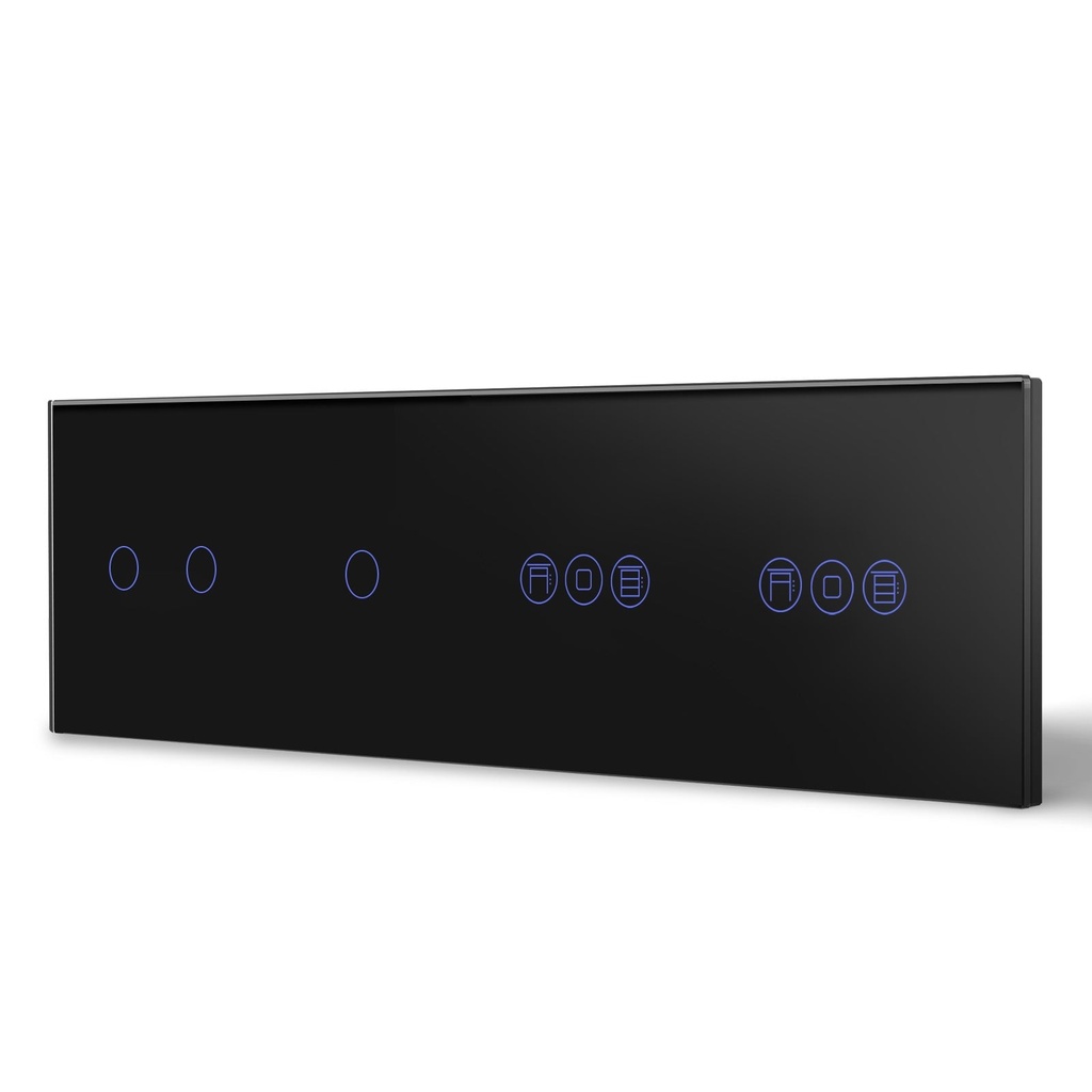 BSEED Wifi-s dupla villanykapcsoló dupla redőnykapcsolóval, 299 mm 15