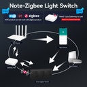 BSEED Echo Zigbee okos hármas redőnykapcsoló, Tuya, Alexa, Google 7