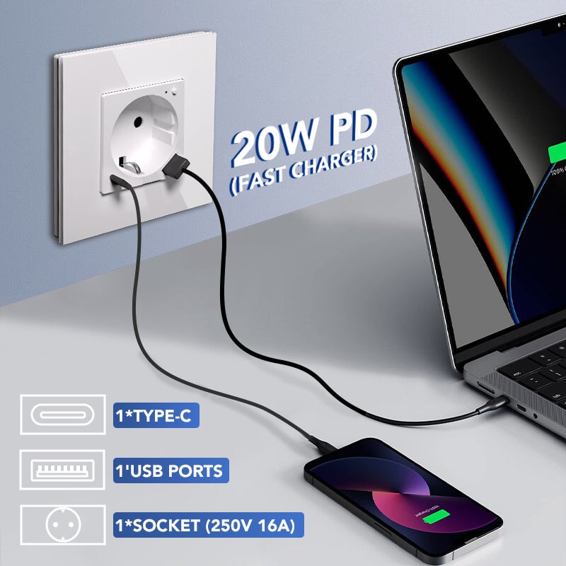 BSEED Echo Zigbee okos EU konnektor fogyasztásméréssel 1
