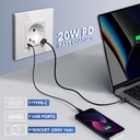 BSEED Echo Zigbee okos EU konnektor fogyasztásméréssel 1