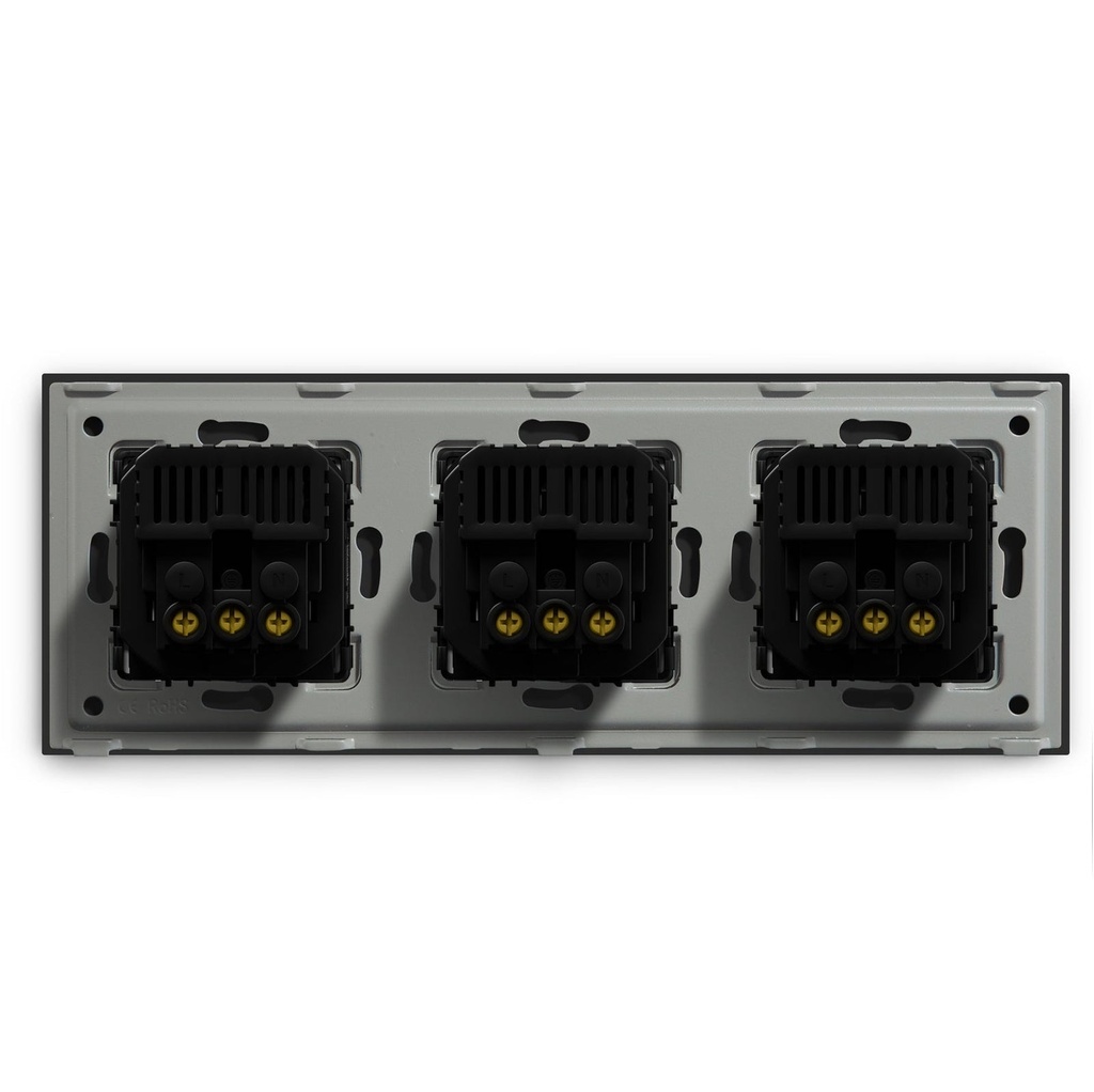 BSEED EU konnektor dupla USB-C töltővel (2,1A), üveg előlap 12