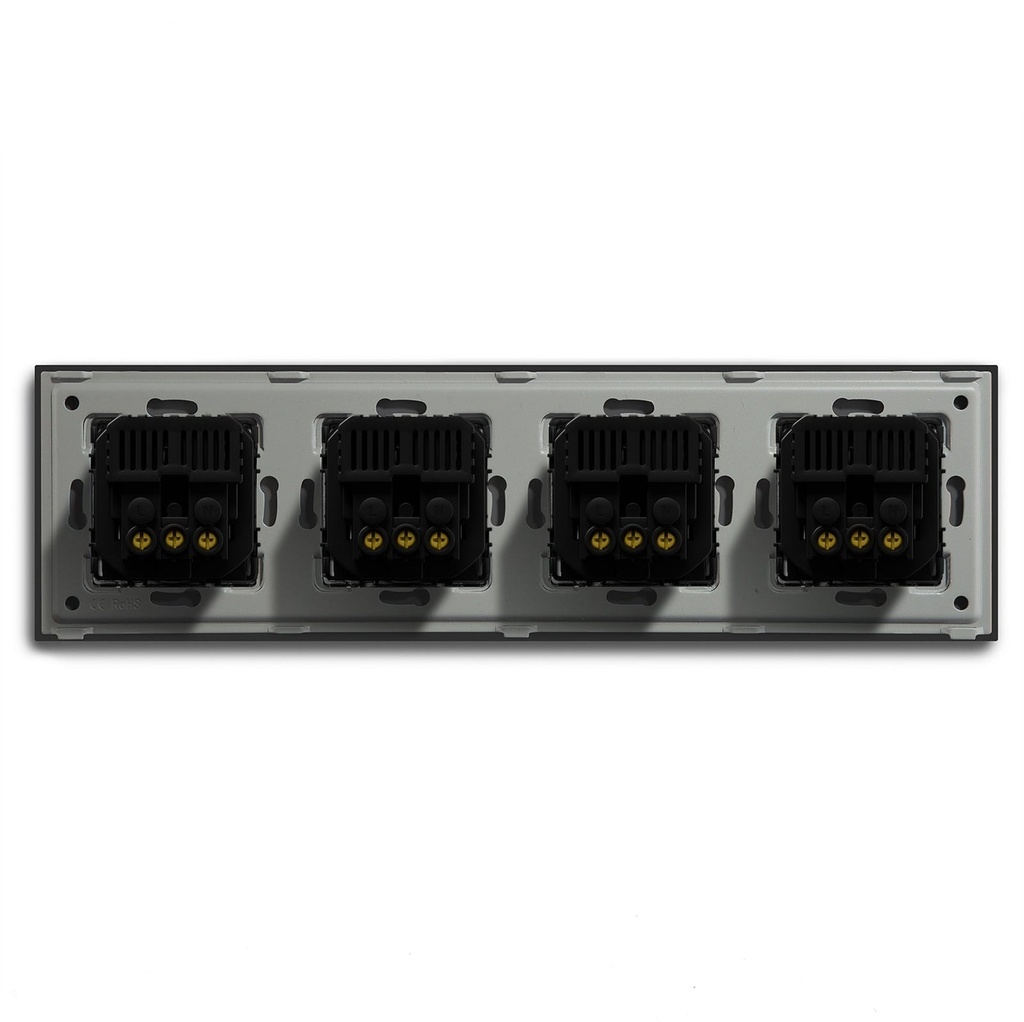 BSEED EU konnektor dupla USB-C töltővel (2,1A), üveg előlap 14