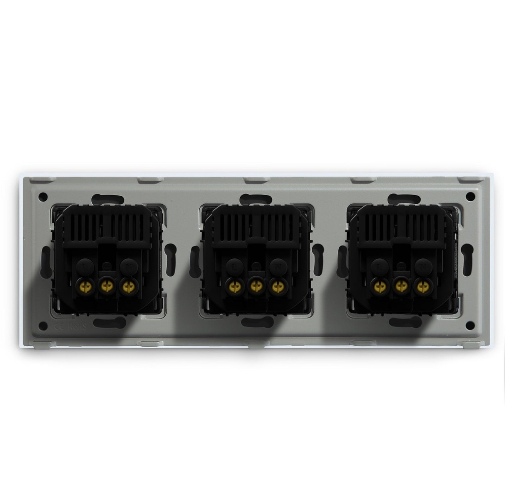 BSEED EU konnektor dupla USB-C töltővel (2,1A), üveg előlap 20