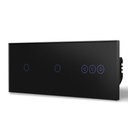 BSEED dupla Wifi-s érintős villanykapcsoló Wifi-s fényerő-szabályzóval, 228 mm 9