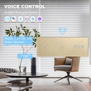 BSEED Wifi-s dupla villanykapcsoló redőnykapcsolóval, 228 mm 2