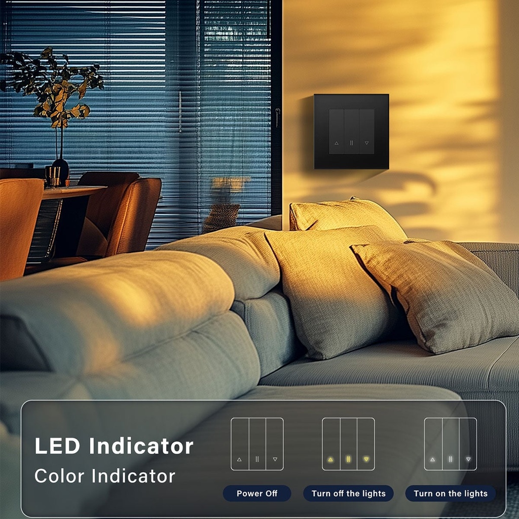 BSEED Echo Wifi-s okos redőnykapcsoló, Tuya, Alexa, Google 8