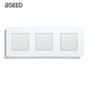 BSEED mechanikus kétutas nyomógombos villanykapcsoló, 228 mm-es üveg előlap
