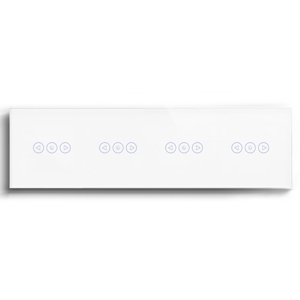 BSEED Wifi-s érintős fényerő-szabályzó és redőnykapcsoló, 299 mm-es üveg panel