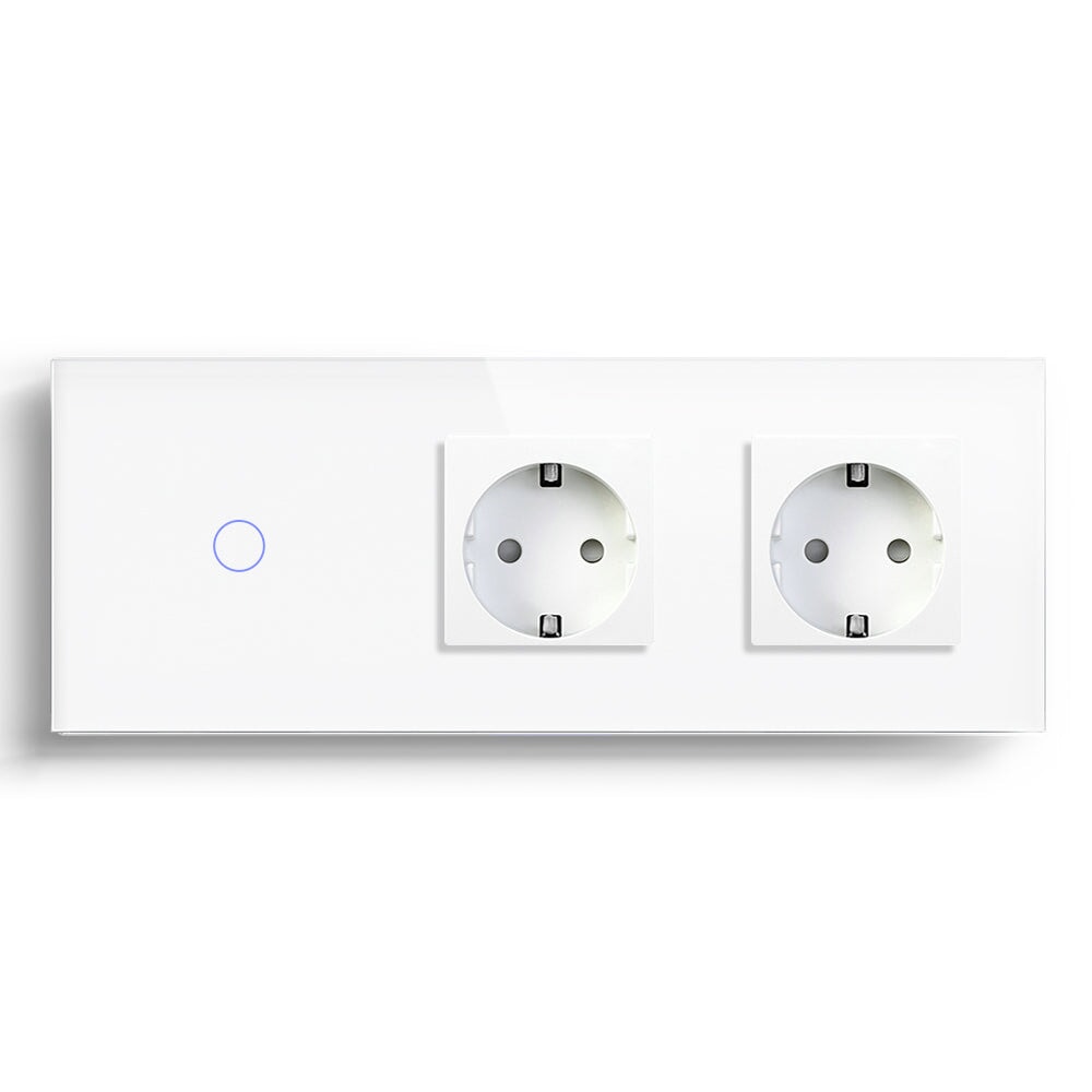 Bseed 1/2/3 Gang 1/2/3 Way Switch with Trible Socket Work