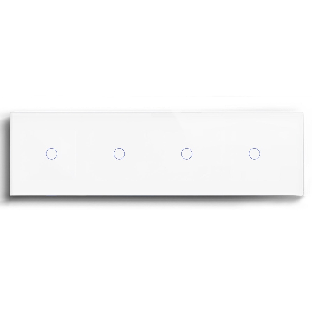 BSEED M sorozatú Wifi-s négyes érintős villanykapcsoló, 299 mm-es üveg panel
