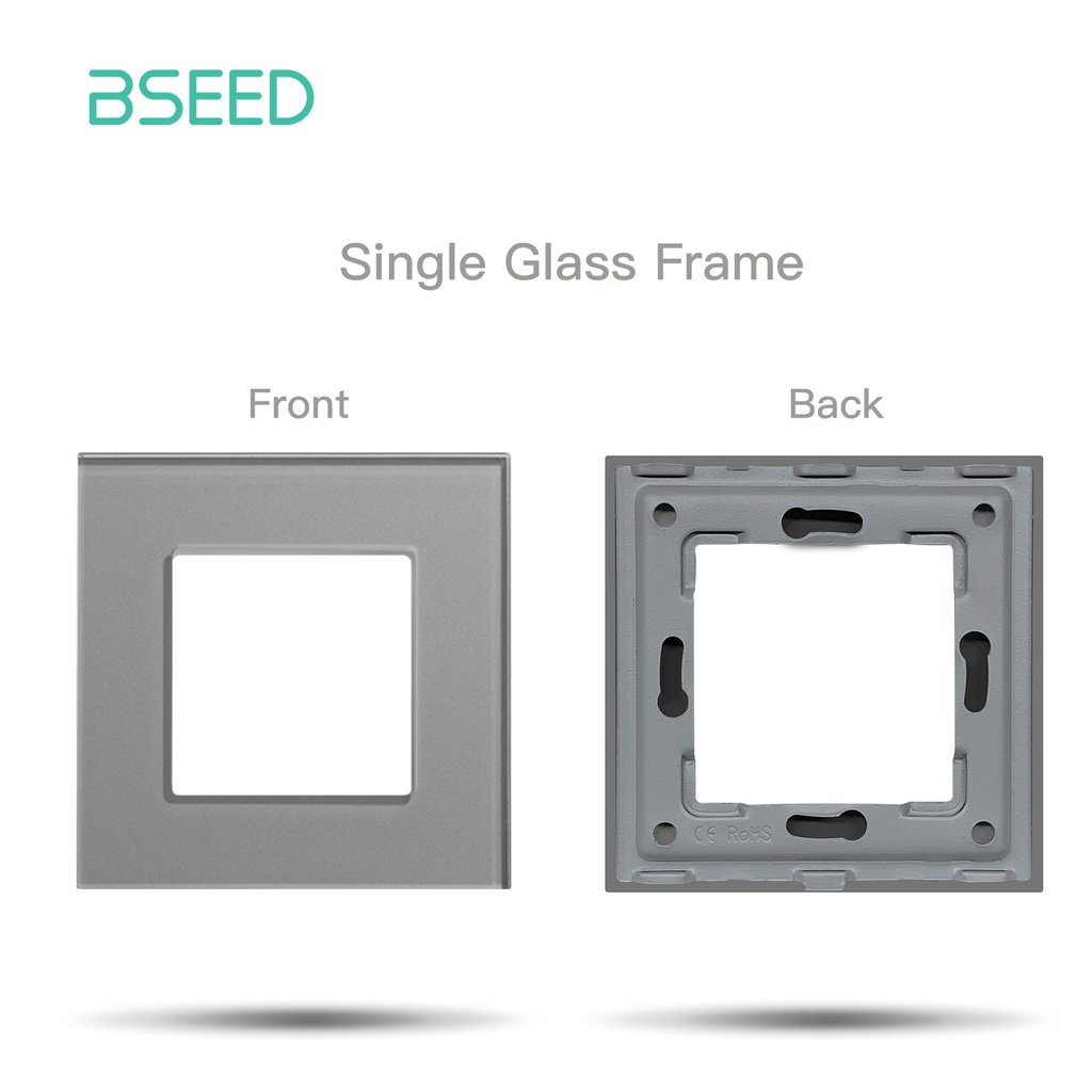 Bseed Electric Switch Socket Insert Wall Plug Function Parts DIY Free Combination Grey Color