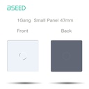 BSEED 47 mm-es üveg kapcsoló-előlap ikonnal, pótalkatrész