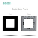 Bseed Electric Switch Socket Insert Wall Plug Function Parts DIY Free Combination Black Color