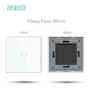Bseed 86mm Glass Panel Switch DIY Part With Or Without Icon