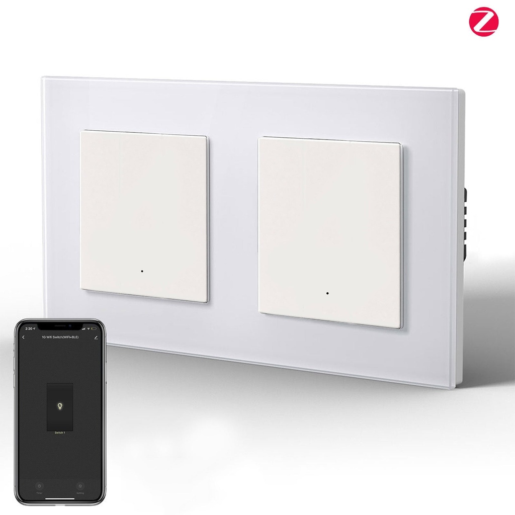 BSEED dupla Zigbee-s okos villanykapcsoló (nullvezetékes), átjáróval