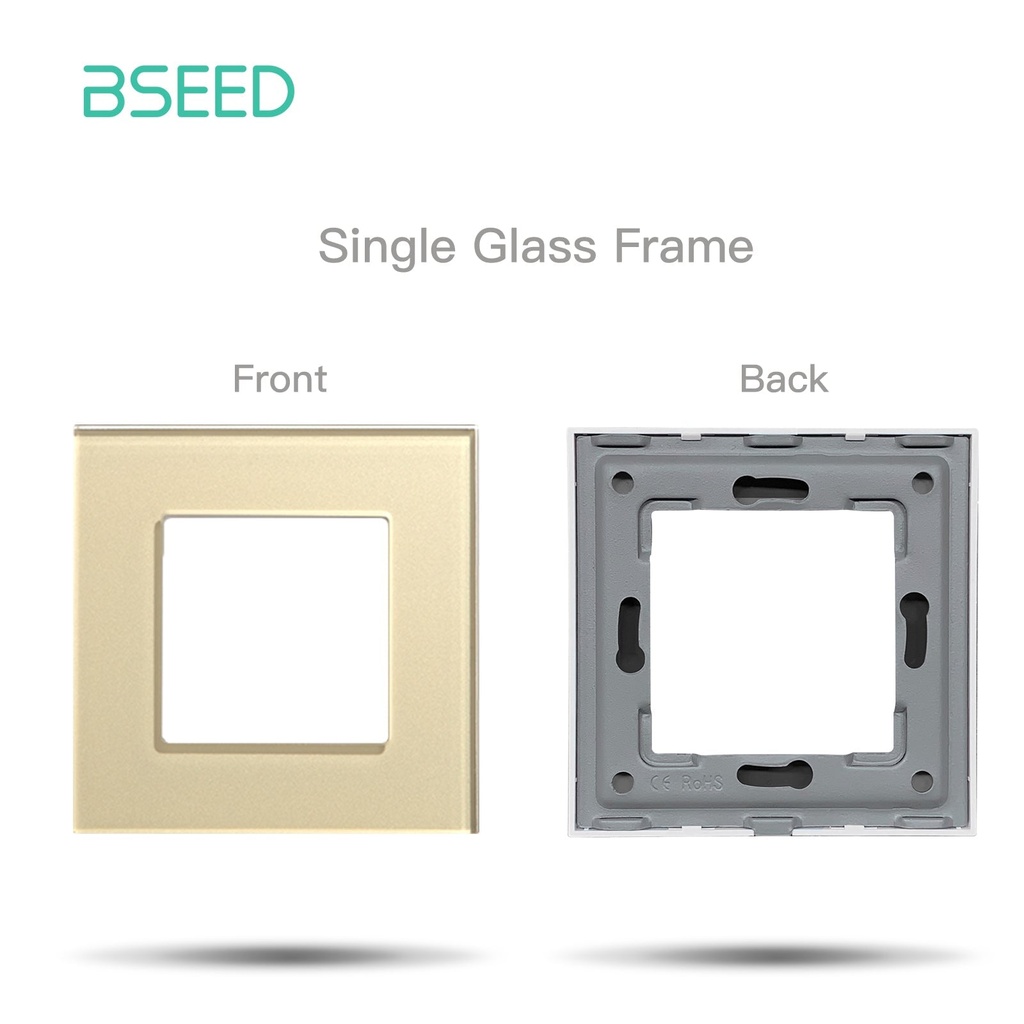 Bseed Electric Switch Socket Insert Wall Plug Function Parts DIY Free Combination Gold Color