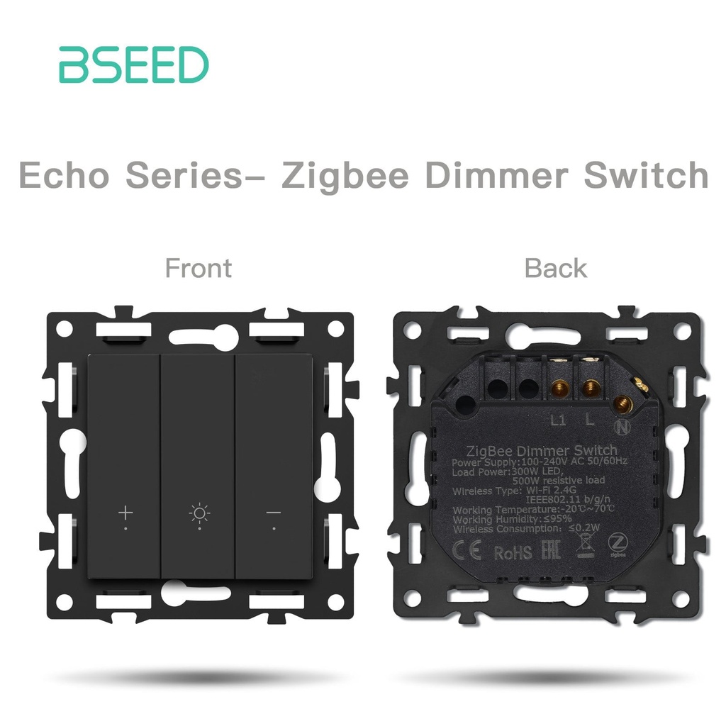 BSEED DIY Part Customized Free Combinations Mechanical Switch Socket Insert Black Color