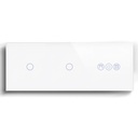 BSEED Wifi-s dupla villanykapcsoló redőnykapcsolóval, 228 mm