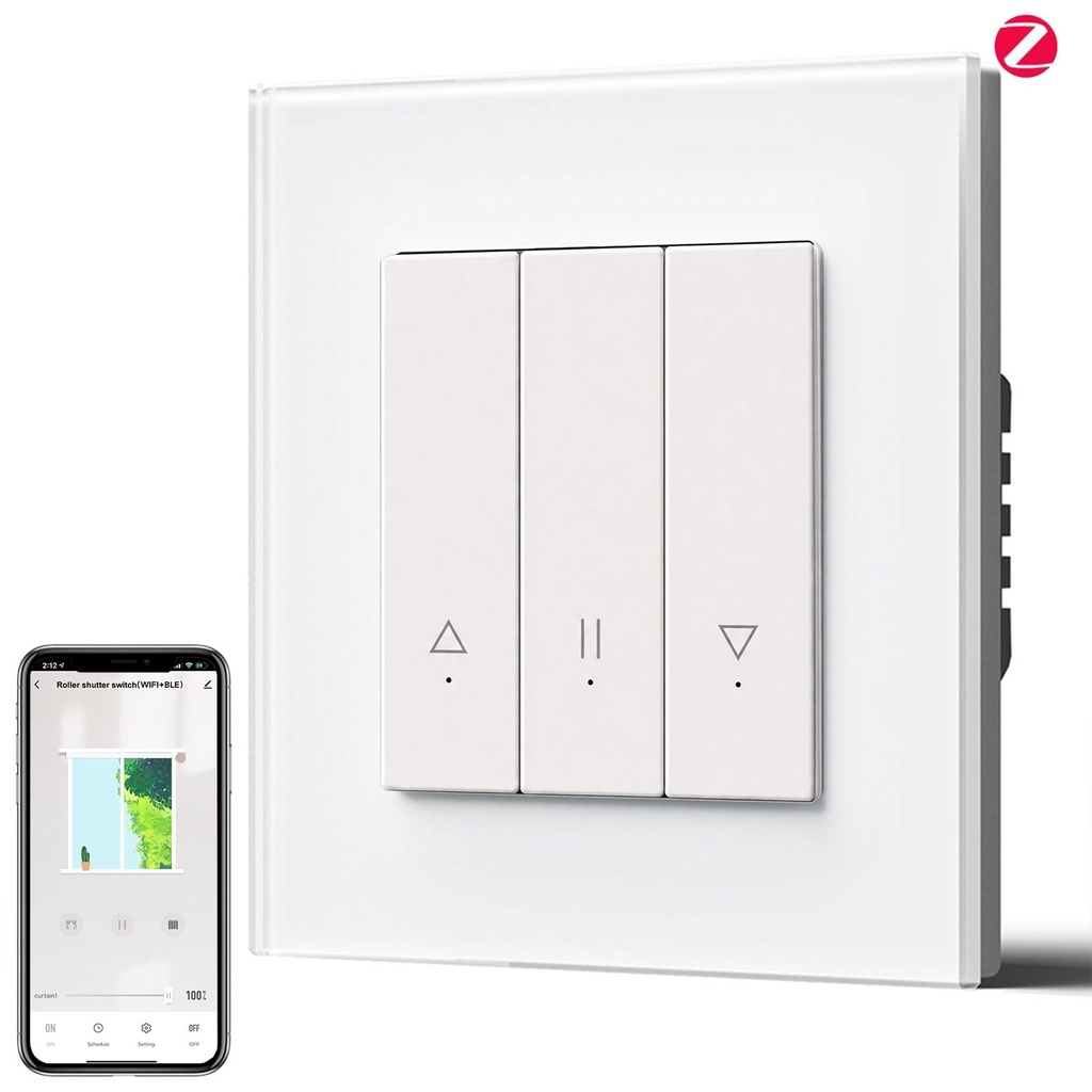 Bseed Echo Smart Zigbee Blind Switch Roller Shutter Switch Work with Tuya Alex Google Assistant