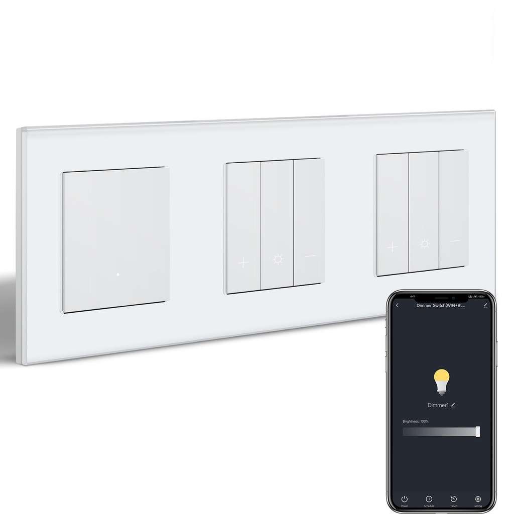 BSEED Echo Wifi-s okos villanykapcsoló két fényerő-szabályzóval