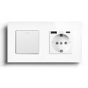 BSEED Mechanical 1/2/3 Gang 1/2Way Touch Light Switch With Normal Eu Socket with FAST charge typcs-c
