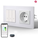 BSEED Echo Zigbee okos redőnykapcsoló EU (F típusú) konnektorral
