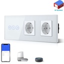 Bseed Smart WiFi Dimmer Switches With Normal EU Standard Wall Sockets 228mm White color ship form Germany