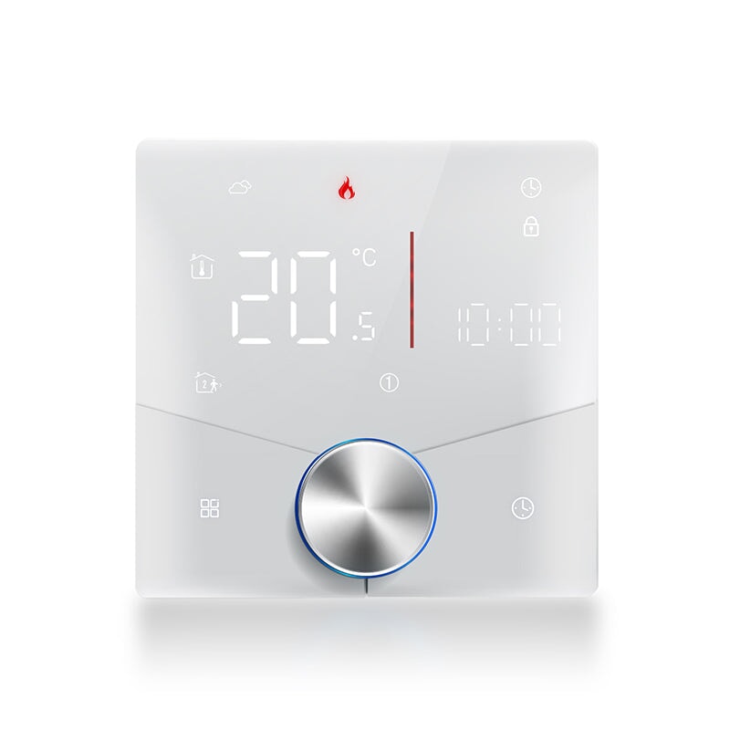 BSEED Smart Thermostat Matter WiFi Temperature Controller Water/ Electric /Gas /Boiler Floor Heating With knob