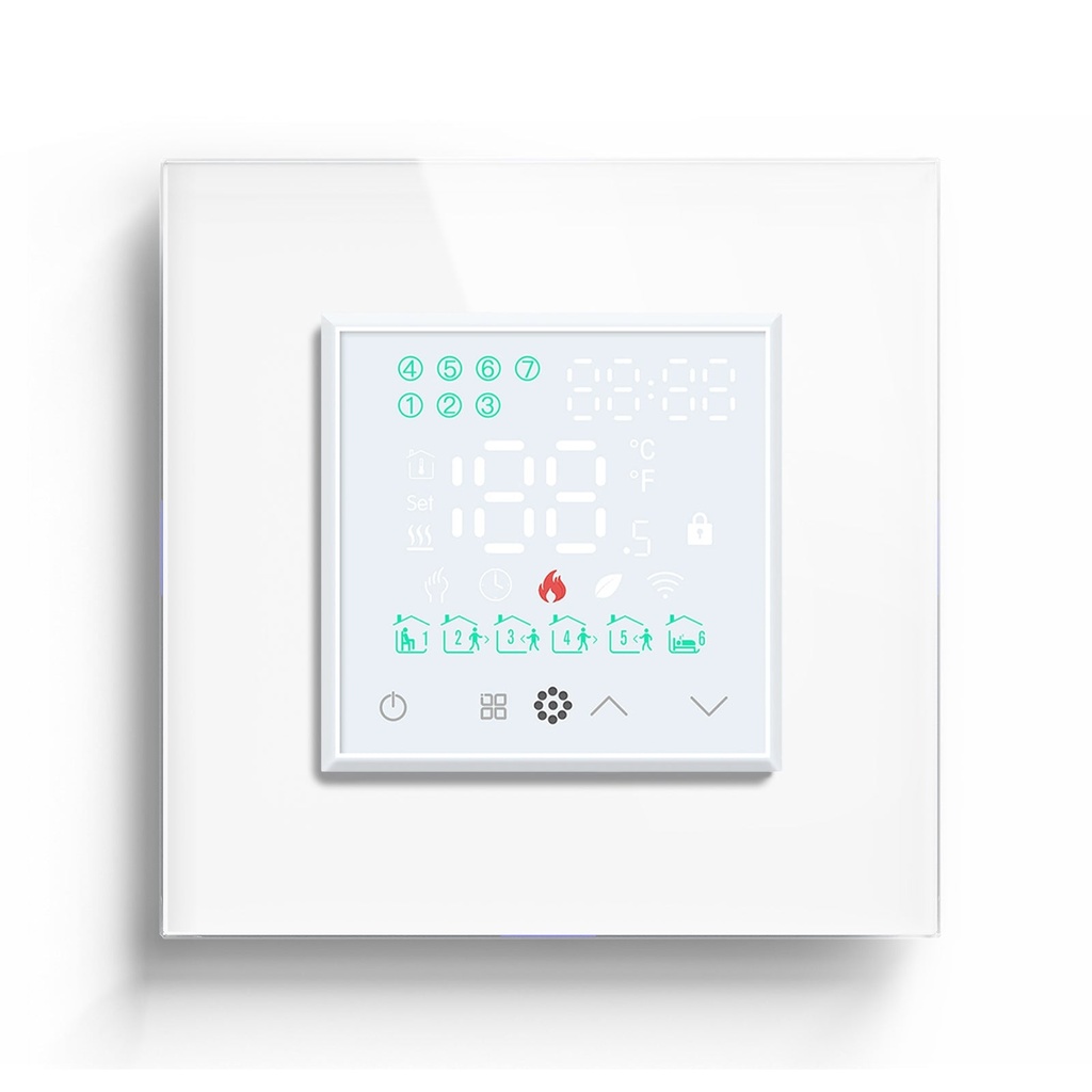 BSEED Zigbee érintős LED kijelzős padlófűtés-termosztát