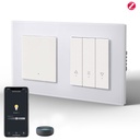 BSEED Zigbee okos villanykapcsoló redőnykapcsolóval, nullvezetős