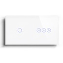 Bseed Smart Wifi Switch With Dimmer Switch Glass Panel 157mm