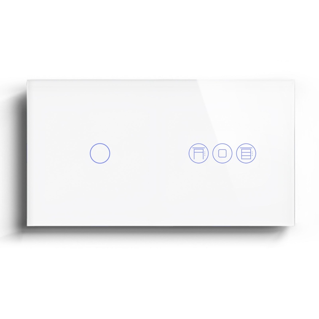 BSEED WiFi 1/2/3 Gang Switch 1/2/3 Way With Roller Shutter Switch Voice And APP Control
