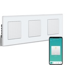 BSEED hármas Zigbee-s okos villanykapcsoló (nullvezetékes), átjáróval