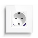 BSEED ZigBee EU Wall Sockets Type-C With USB With Energy Monitoring