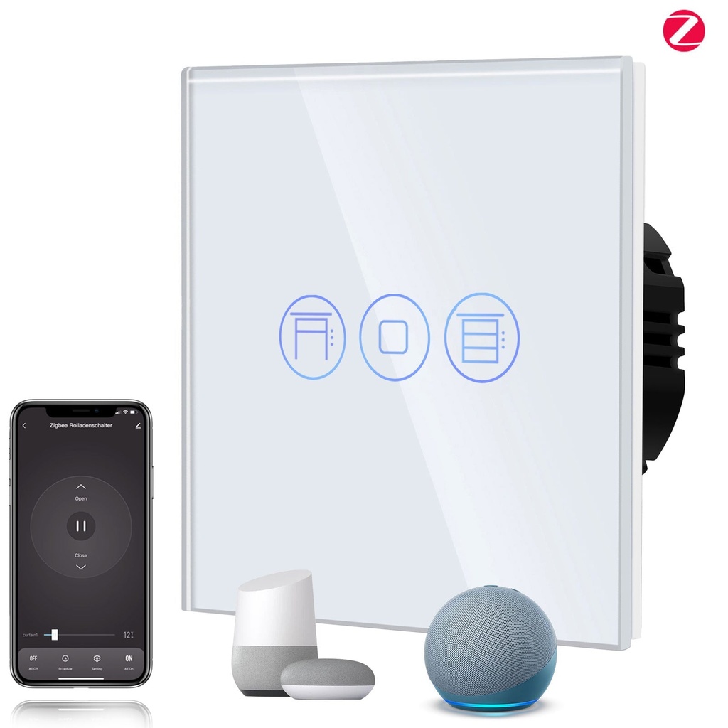 BSEED Zigbee Shutter Switch Smart Wall Touch Switch