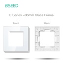 BSEED Click Zigbee okos betétek és üveg keretek, szabadon kombinálható, Fehér