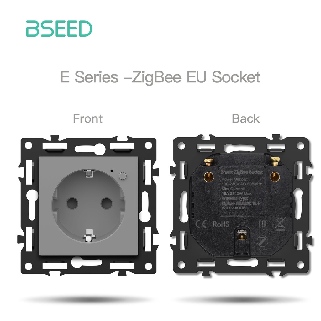 Echo Click Smart zigbee Switch Socket Insert DIY Part Customized Free Combinations Grey Color