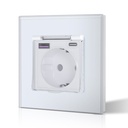 BSEED fedeles EU konnektor USB-C gyorstöltővel (20W), üveg előlap