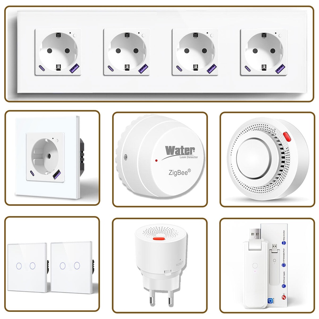 Zigbee Customized Kitchen Sets Smart Home Solutions Kit Work with Alexa Google assistant