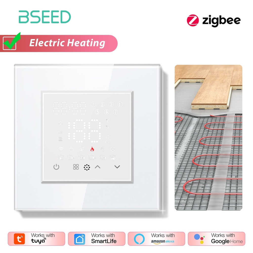 BSEED Echo Zigbee okostermosztát érintős LED kijelzővel