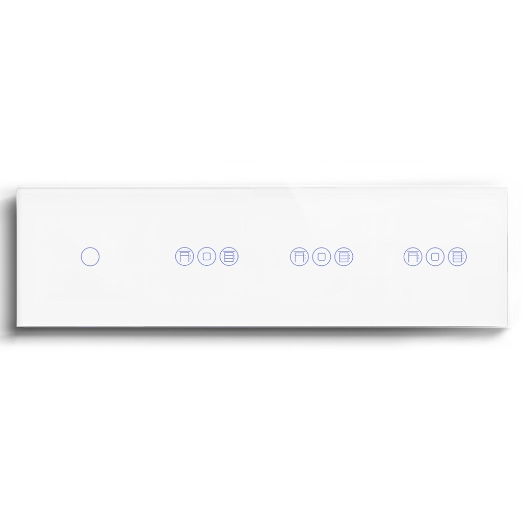 BSEED 1/2/3 Gang WiFi Switch With Triple Roller Shutter Switch 299mm