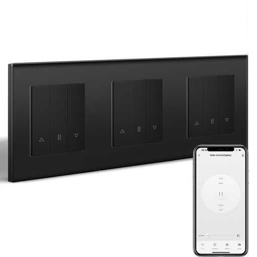 BSEED Echo Zigbee okos hármas redőnykapcsoló, Tuya, Alexa, Google