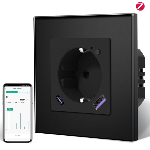 BSEED Echo Zigbee okos EU konnektor fogyasztásméréssel