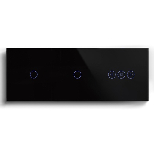 BSEED dupla Wifi-s érintős villanykapcsoló Wifi-s fényerő-szabályzóval, 228 mm