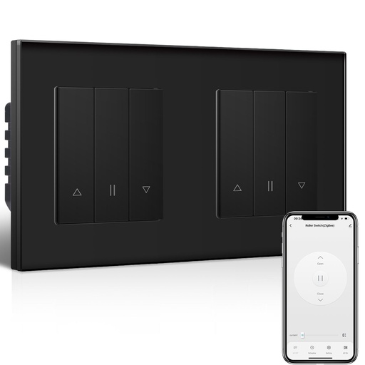 Bseed Echo Smart Zigbee Doble Blind Switch Roller Shutter Switch Work with Tuya Alex Google Assistant 157mm