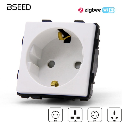 BSEED konnektorbetét (funkciómodul) EU/FR/MF szabvány, hagyományos, Wifi vagy Zigbee