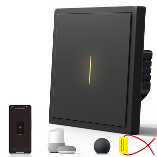 BSEED Scale Wifi-s okos villanykapcsoló, nullvezeték nélküli, Alexa és Google kompatibilis