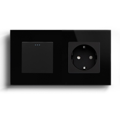 BSEED Mechanical 16A 1/2 Way Touch Light Switch With Normal Eu Socket