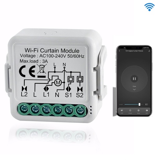 BSEED Wifi-s okos függöny- és redőnyvezérlő modul