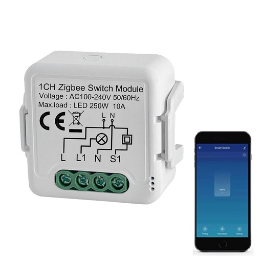 BSEED Zigbee okos kapcsolómodul hagyományos fali kapcsolókhoz